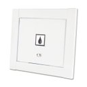 Ver imagem 1 de Visor Água Energia Linear Hat Branco Fosco Top Design Moderno Inovador