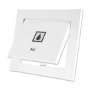 Ver imagem 2 de Visor Água Energia Linear Hat Branco Fosco Top Design Moderno Inovador