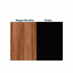 Mesa de Escritório com Gavetas 1,50×0,60m Nogal Sevilha/preto - 5