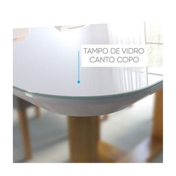 Conjunto Sala de Jantar Mesa Munique 6 Cadeiras em Linho Móveis Mundial - 5