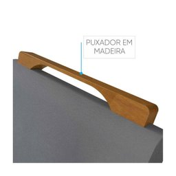 Conjunto Sala de Jantar Mesa Munique 6 Cadeiras em Linho Móveis Mundial - 6