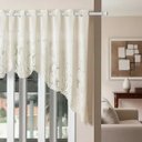 Ver imagem 4 de Cortina Renda Cascata Tulipinhas Creme Cozinha
