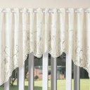 Ver imagem 6 de Cortina Renda Cascata Tulipinhas Creme Cozinha