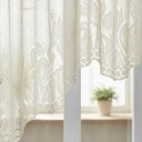 Ver imagem 7 de Cortina Renda Cascata Tulipinhas Creme Cozinha