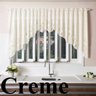 Cortina Renda Cascata Tulipinhas Creme Cozinha - 6