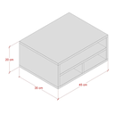 Ver imagem 3 de Suporte para Impressora Prateleira com Divisórias para Mesa:branco