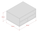 Ver imagem 3 de Suporte para Impressora Prateleira com Divisórias para Mesa:branco