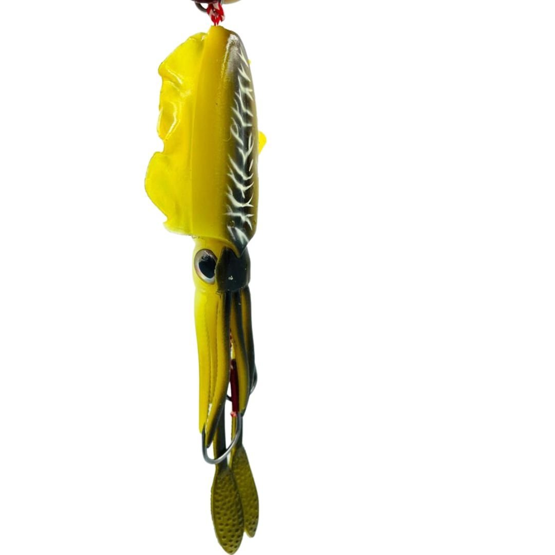 Isca Artificial Lula Polvo Luminosa 60gr 15cm com Hook Cor12