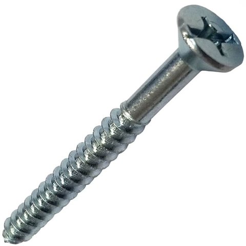 Parafuso para Madeira com Cabeça Chata 6,1x100 com 10 Unidades - Pmd/78 - Fixtil