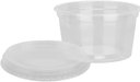 Ver imagem 1 de Kit Pote e Tampa de Plastico Redondo Pp Liso 250ml Pt 25 Un Copaza