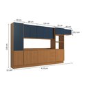 Ver imagem 3 de Kit Cozinha Modulada 9 Peças Ciela (3aéreos+2balcões+1paneleiro+1torrequente+2complementos) C9p64