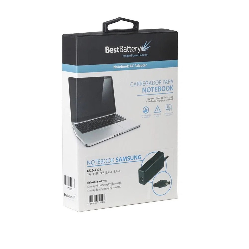 Fonte Notebook Samsung 19v 3.16a 60w (bb20-sa19-a) Bestbattery - 4