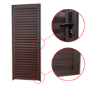 Ver imagem 2 de Porta Veneziana Alumínio 80 D.L25 Marrom Corten Brimak