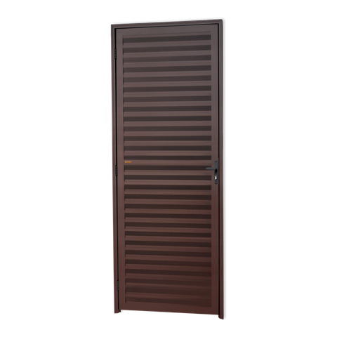 Porta Veneziana Alumínio 80 D.L25 Marrom Corten Brimak