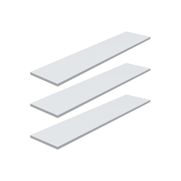 Kit 3 Prateleira Branca 90X20 + Suporte Flutuante Mdf  Organizadora Decoração Cozinha Banheiro Sala - 1