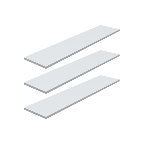 Kit 3 Prateleira Branca 90X20 + Suporte Flutuante Mdf  Organizadora Decoração Cozinha Banheiro Sala