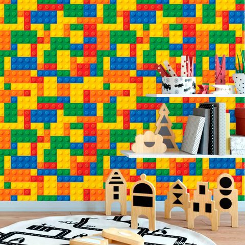 Papel de Parede Infantil - Lego 2 Arte Destaque 3 Metros