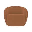 Ver imagem 2 de Poltrona Decorativa Sala de Estar Íbis Encosto Fixo Bouclê Terracota G33 - Gran Belo
