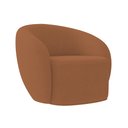 Ver imagem 7 de Poltrona Decorativa Sala de Estar Íbis Encosto Fixo Bouclê Terracota G33 - Gran Belo