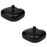 Kit 2 Base para Guarda-Sol ou Ombrelone Mor Preto - 1