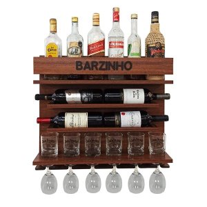 Barzinho Adega Parede - Barzinho - 60 x 51 Imbuia