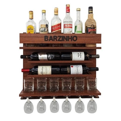 Barzinho Adega Parede - Barzinho - 60 x 51 Imbuia