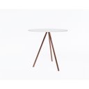 Ver imagem 2 de Mesa Lateral Gabriela Cobre Tampo Branco