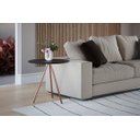 Ver imagem 1 de Mesa Lateral Gabriela Cobre Tampo Preto