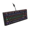 TECLADO MECANICO REDRAGON DAKSA PRETO KEYBOARD SWITCH MARROM ABNT2 - 1