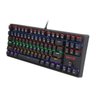 TECLADO MECANICO REDRAGON DAKSA PRETO KEYBOARD SWITCH MARROM ABNT2 - 4