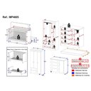 Ver imagem 4 de Quarto de Bebê Completo Berço Americano 3 em 1 Colchão Encanto Multimóveis Mp4605 Branco/madeirado
