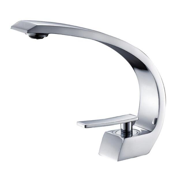 Torneira Monocomando Lavabo Banheiro Metal Cromado Luxo - 1