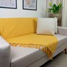 Manta Para Sofá Amarela 2,40 X 1,80 - 1