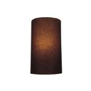 Ver imagem 1 de Arandela Meia Cana Vivare Md-2031 Cúpula em Tecido 30/18x16cm - Bivolt - Café - 110V/220V
