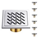 Ver imagem 1 de Ralo Inox 10x10 Anti Odor Kit 6 Uni Banheiro Lavabo Anti Inseto Casa Cozinha Varanda Resistente Segu