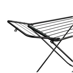 Varal de Chão Bari com Abas - Aço - Black - Secalux - 3