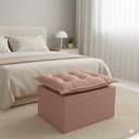 Ver imagem 1 de Puff Baú Opala Decorativo Organizador Quarto Infantil:Rose