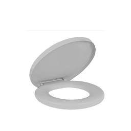 Assento Sanitário Envolvente Cinza Oval Tampa Vaso - Herc - 4