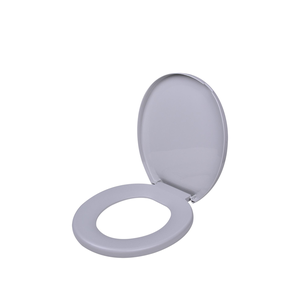 Assento Sanitário Envolvente Cinza Oval Tampa Vaso - Herc