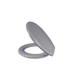Assento Sanitário Envolvente Cinza Oval Tampa Vaso - Herc - 5
