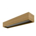 Ver imagem 1 de Plafon Madeira Wood Retângular 60x10cm - 1 ou 2 Luzes G12 - Freijó