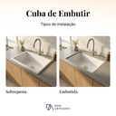 Ver imagem 7 de Cuba Cozinha Embutir 40 cm - Branco