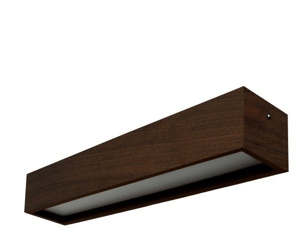 Plafon Madeira Wood Retângular 60x10cm - 1 ou 2 Luzes G12 - Málaga - 1