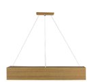 Ver imagem 3 de Pendente Madeira Wood Retângular 60x10cm- 1 ou 2 Luzes G12 - Freijó