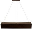 Ver imagem 1 de Pendente Madeira Wood Retângular 60x10cm- 1 ou 2 Luzes G12 - Málaga