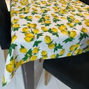 Ver imagem 2 de Toalha de Mesa Redonda em Jacquard Limão Siciliano Funco Branco - 1,40M