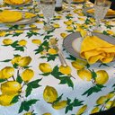 Ver imagem 3 de Toalha de Mesa Redonda em Jacquard Limão Siciliano Funco Branco - 1,40M