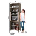 Ver imagem 2 de Armário Paneleiro Torre Quente 1 Forno Connect Duna Cristal – Henn