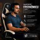 Ver imagem 6 de Cadeira Reclinável com Apoio de Pé Branca Preta Premium