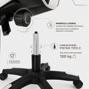 Ver imagem 7 de Cadeira Reclinável com Apoio de Pé Branca Preta Premium